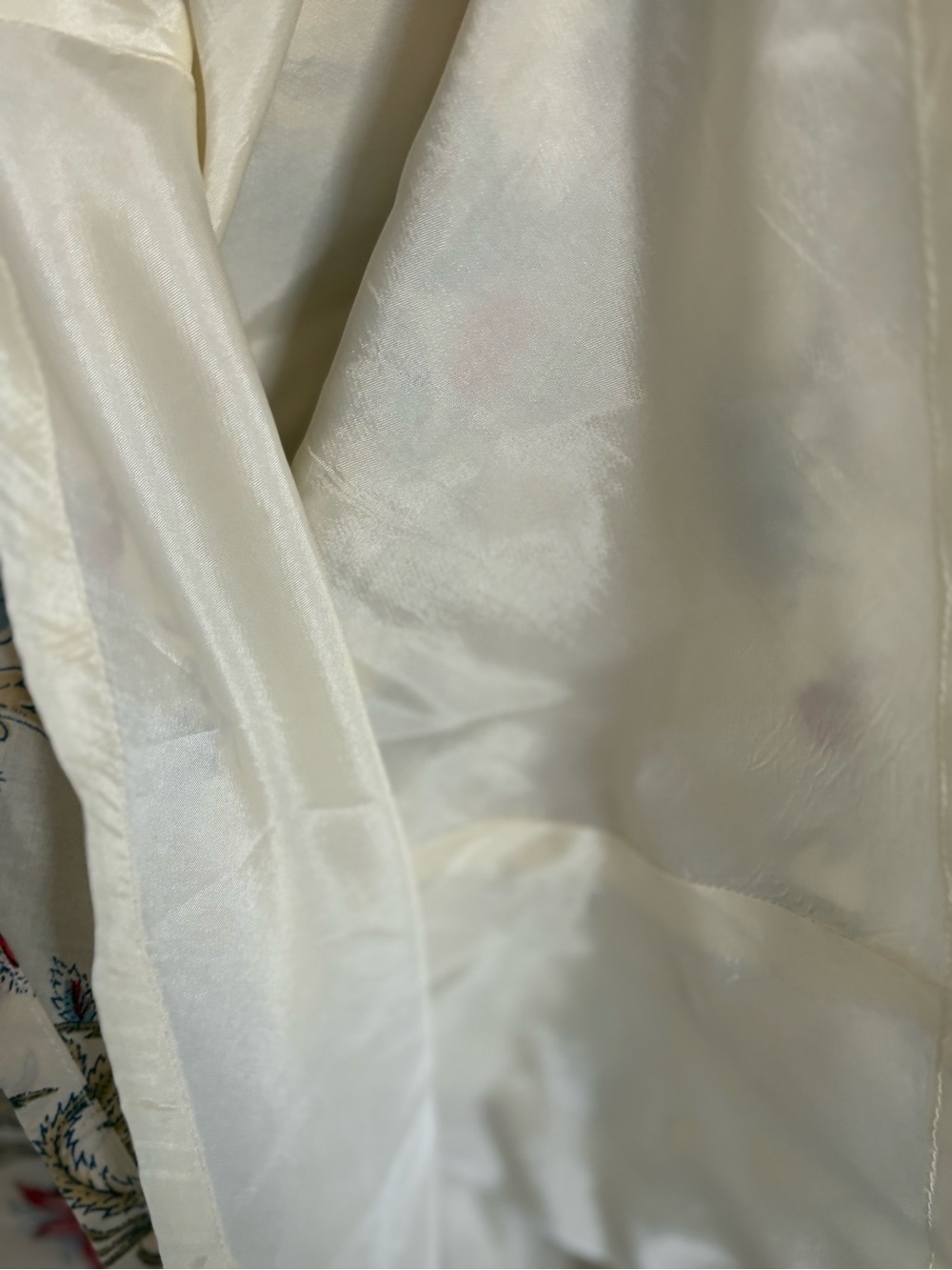 BCBGMaxAzria Cream Maxi Dress with Red & Blue Floral Print - Picture 7 of 9